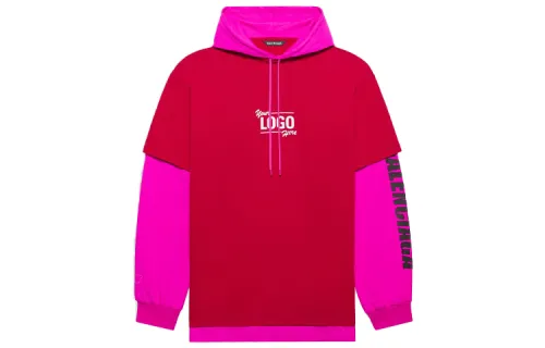 Balenciaga Your Logo Here Hooded T shirt