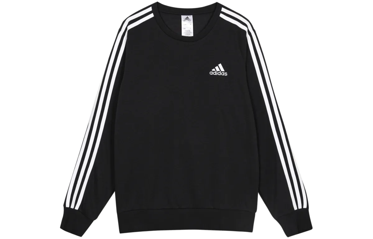 Adidas 3 Stripes Sweatshirt Men's Black