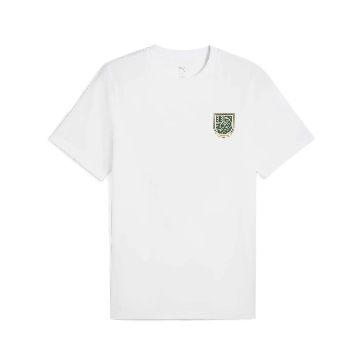 PUMA T-Shirts Men's White Crew Neck Moderate