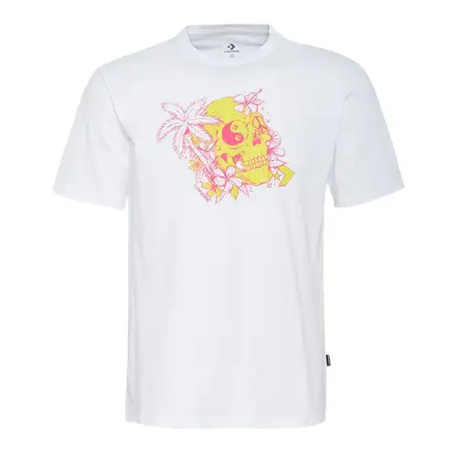 Converse T Shirts Men's White Crew Neck Moderate