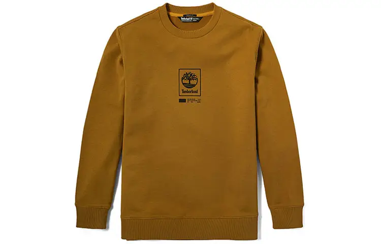 Timberland Sweatshirts Men's Wheat Crew Neck Moderate Regular