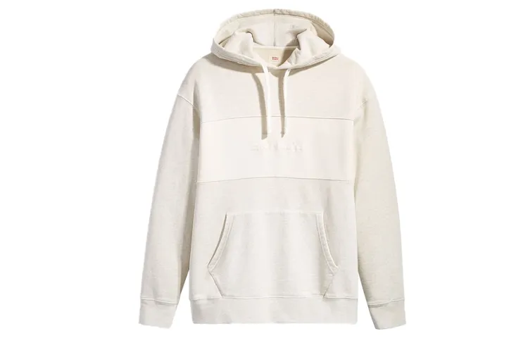 Levi's Sweatshirts Men's Beige Hooded Moderate Regular
