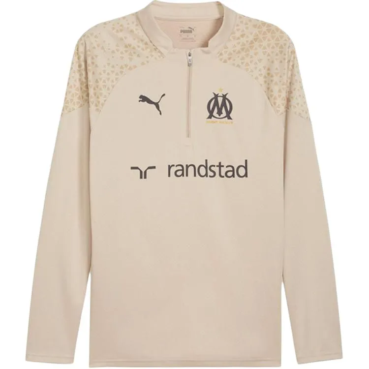 PUMA Olympique Marseille 2023 24 T Shirt Men's Khaki