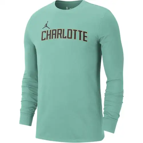 Nike Charlotte Hornets Essential City Edition Men's Jordan Nba Long Sleeve T Shirt
