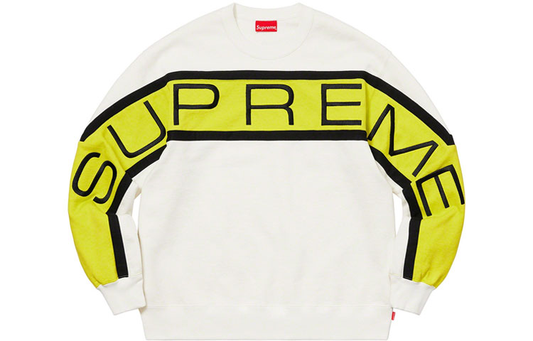 Худи Supreme SS21 Week 1 Paneled Crewneck (двухцветная) — фото 5