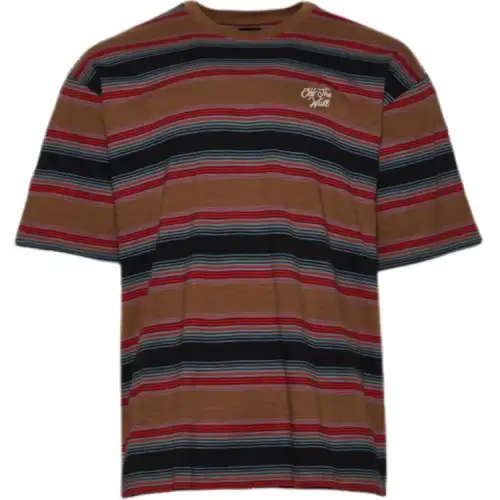 Vans T Shirts Men's Brown Crew Neck Moderate
