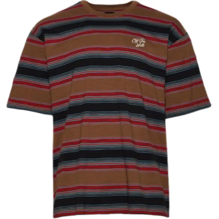 Vans T Shirts Men's Brown Crew Neck Moderate