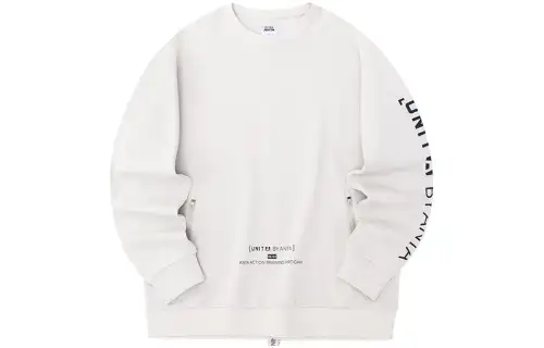 ANTA Sweatshirts Men's Beach Gray Crew Neck Moderate Other