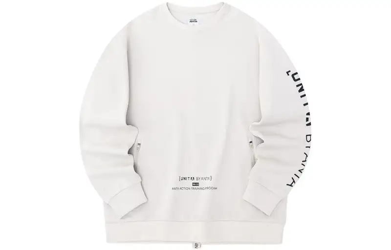 ANTA Sweatshirts Men's Beach Gray Crew Neck Moderate Other