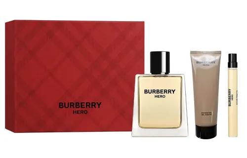 Burberry Heroes, men's gift box, perfume, set, 10 ml, 75 ml, 100 ml, Birthday gift
