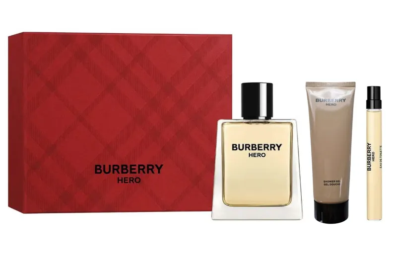 Burberry Heroes, men's gift box, perfume, set, 10 ml, 75 ml, 100 ml, Birthday gift