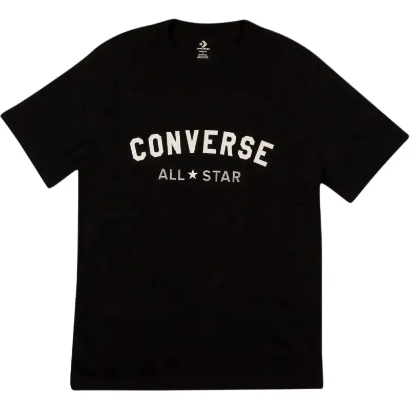 Converse Go to All Star Logo Tee Preto T Shirt Unisex Black