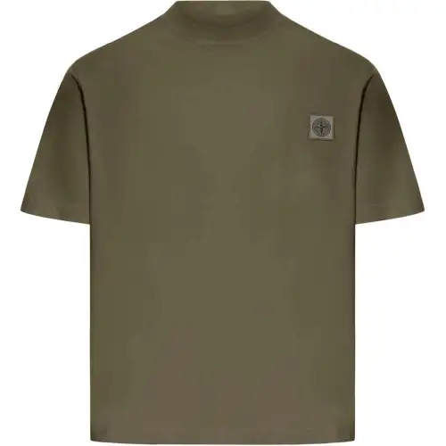 STONE ISLAND Logo Patch Short Sleeved T Shirt