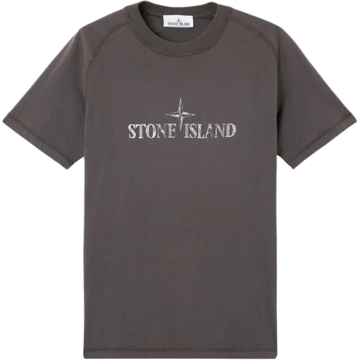 STONE ISLAND Logo Printed Crewneck T Shirt
