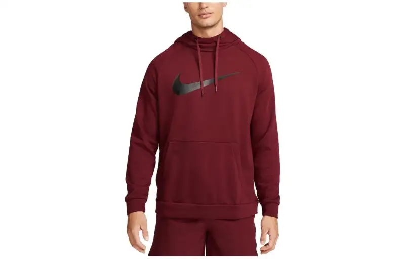 Nike Sweatshirts Men's Burgundy Hooded Moderate Other