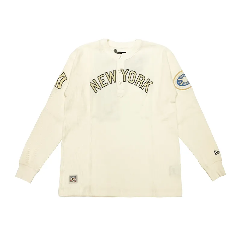 New Era T-Shirts Unisex Ecru Crew Neck