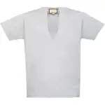 GUCCI T Shirts Men's Gray Crew Neck Moderate Straight Fit