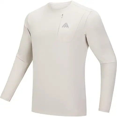 Anta Outdoor Collection Earthy Shell 2.0 T Shirt Men's Sand Dune Gray