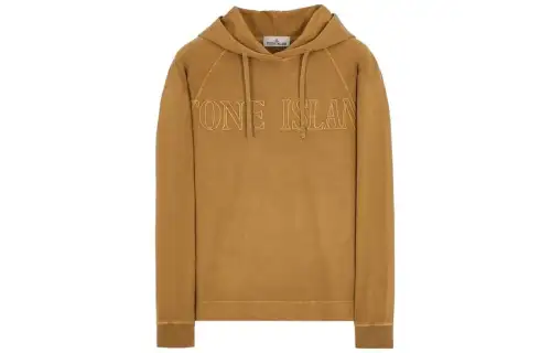 Stone Island logo-print cotton hoodie