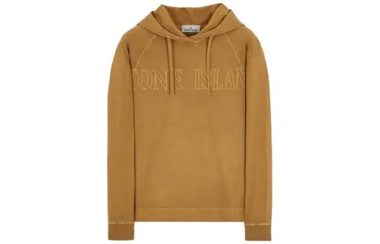 Stone Island logo-print cotton hoodie