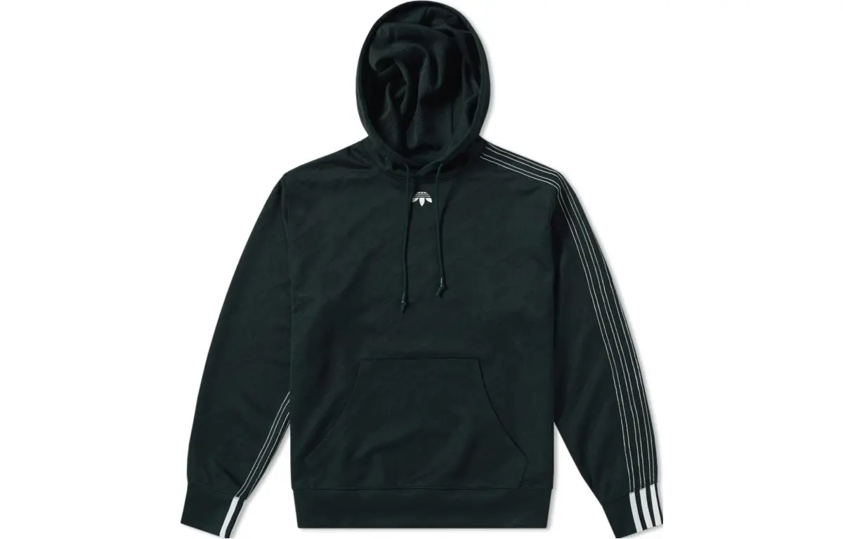 Adidas Originals Alexander Wang Sweatshirts Men's Green Hooded Thickened Regular