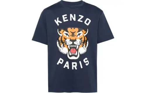 Kenzo tiger-graphic cotton T-shirt