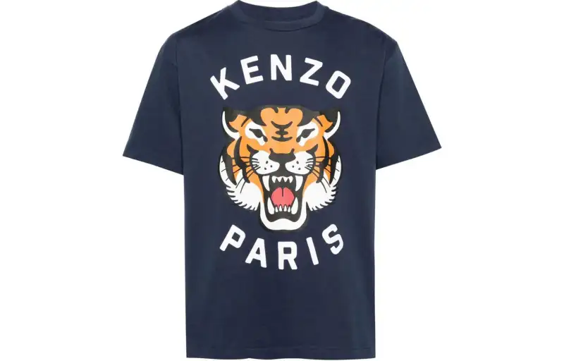 Kenzo tiger-graphic cotton T-shirt
