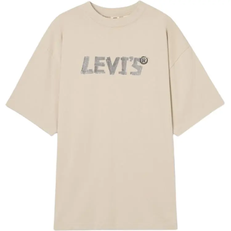Levi's T-Shirts Men's Apricot Crew Neck Moderate Straight Fit