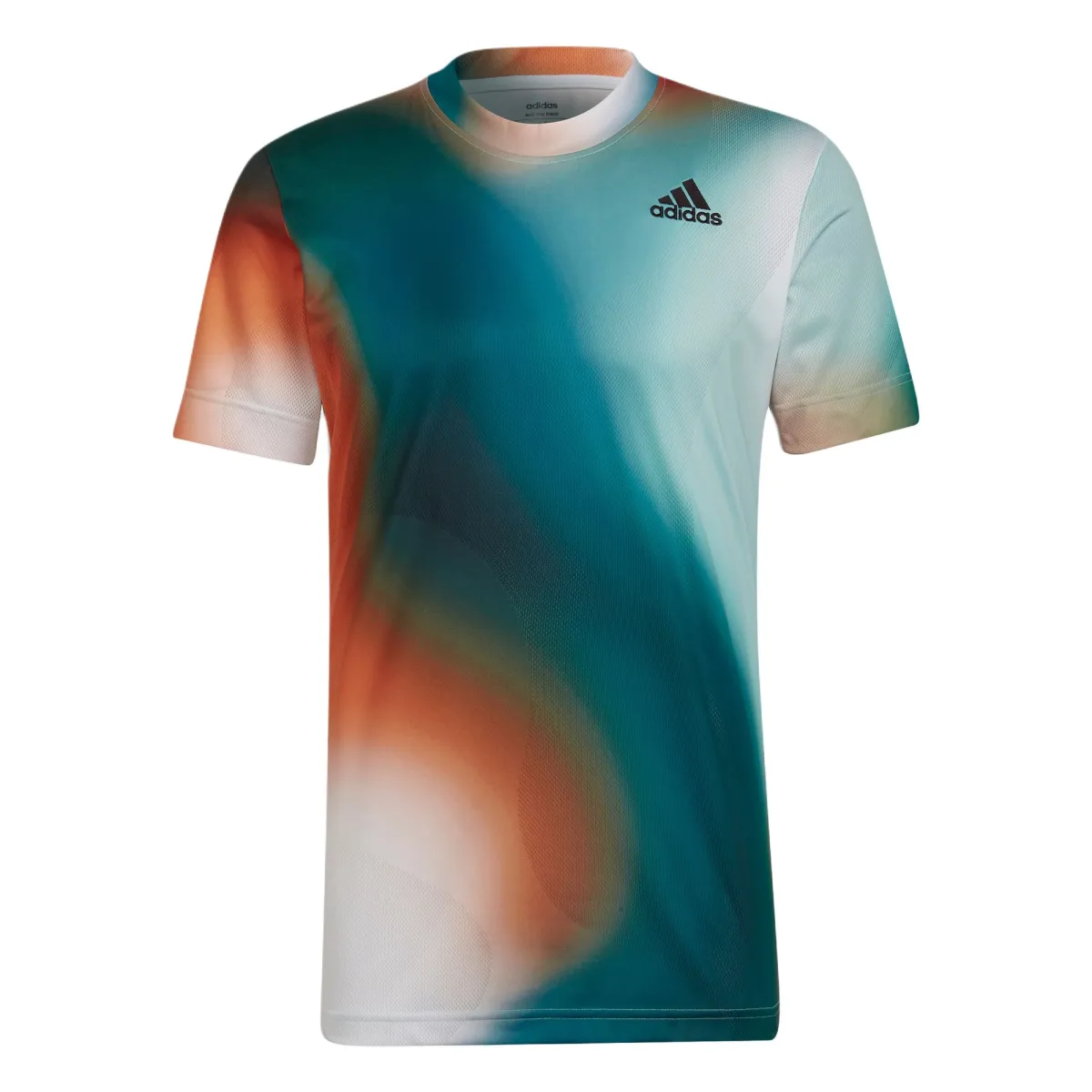 Adidas T Shirt Men's White/Black/Han Jade White Water Duck Green