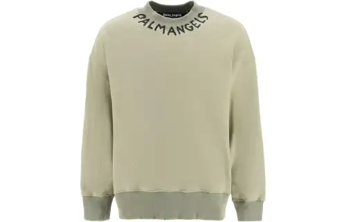 PALM ANGELS Seasonal Logo Crew Sweatshirt