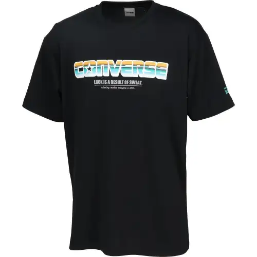 Converse T Shirts Men's Black Crew Neck