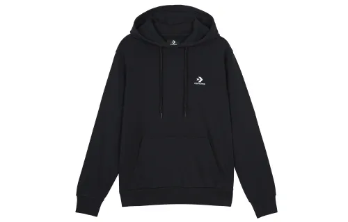 Converse Sweatshirts Men's Black Hooded Moderate Regular