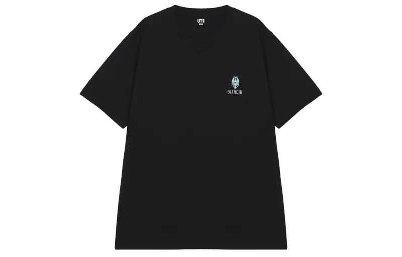 UNIQLO T Shirts Unisex Black Crew Neck