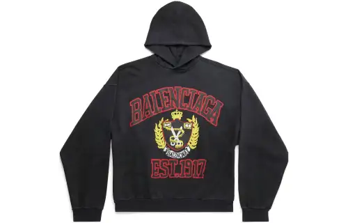 Balenciaga SS23 Sweatshirt Loose Fit Unisex Black