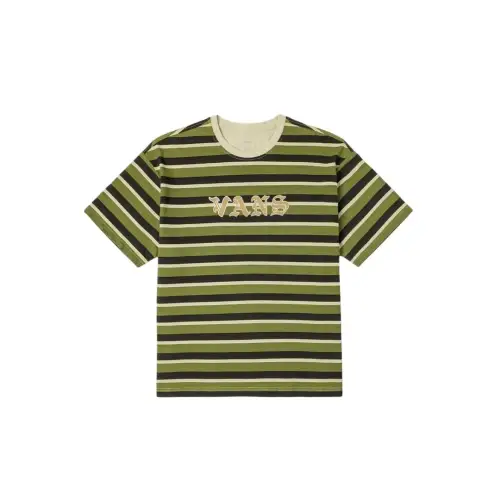 Vans T Shirts Unisex Green Crew Neck Moderate
