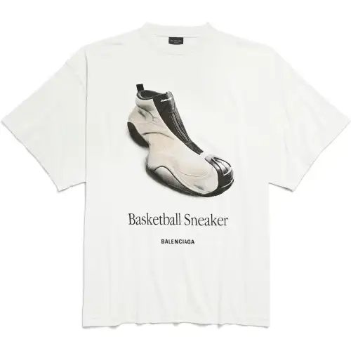 Balenciaga Graphic Printed Crewneck T Shirt