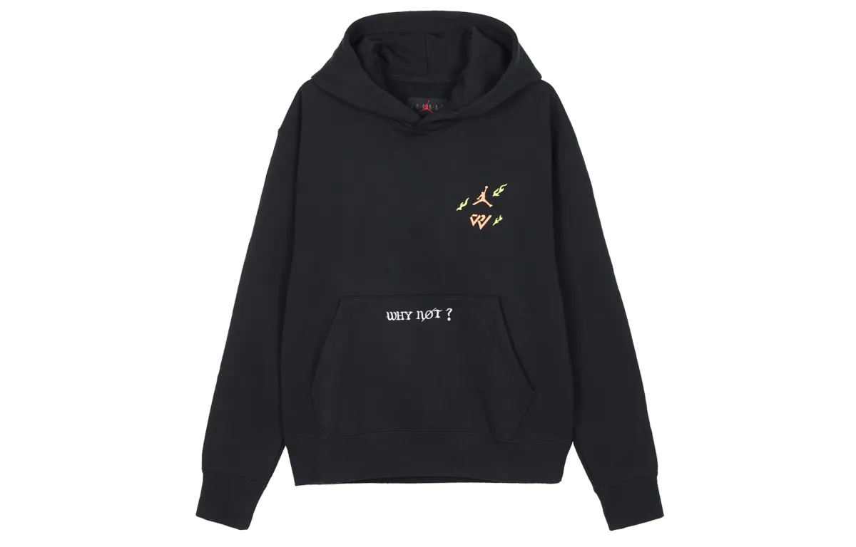 Jordan Sweatshirts Men's Black Hooded Moderate Regular