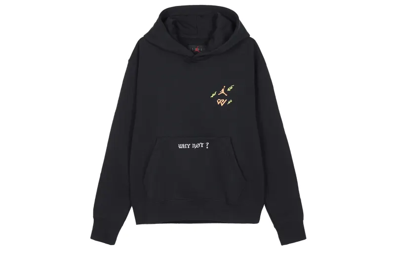 Jordan Sweatshirts Men's Black Hooded Moderate Regular