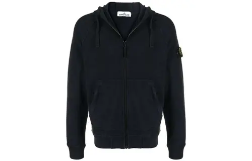 STONE ISLAND Sweatshirts Men's Marine Blue Hooded Moderate Regular