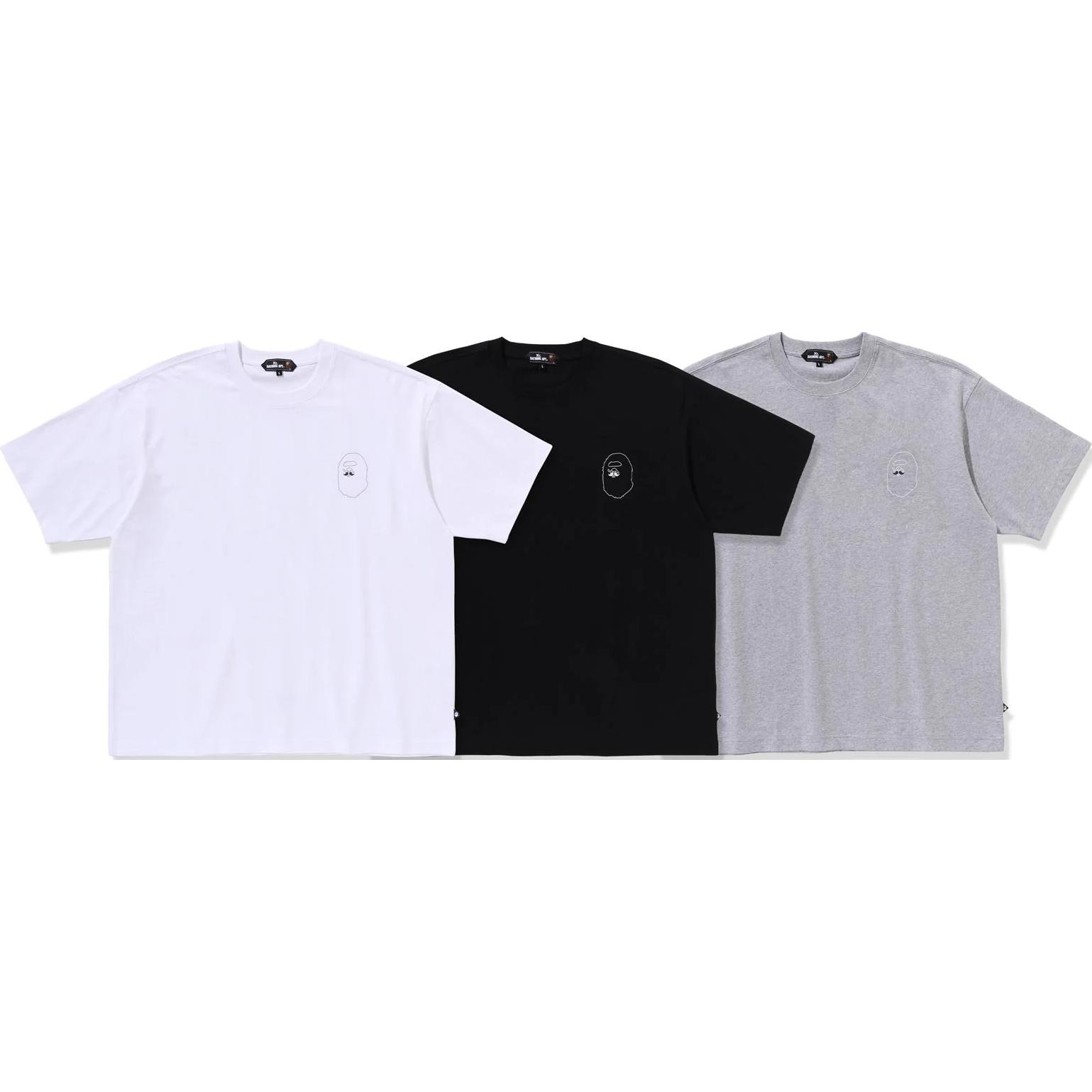 Футболка A BATHING APE круглый вырез (мультиколор)