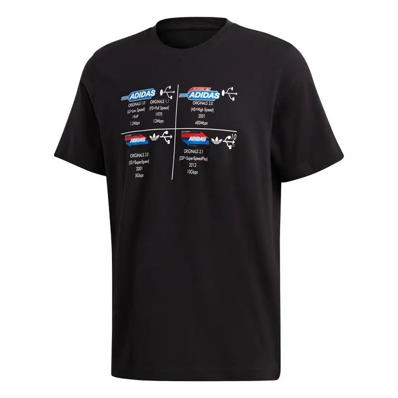 Adidas Originals TECH B TEE T Shirt Men's Black