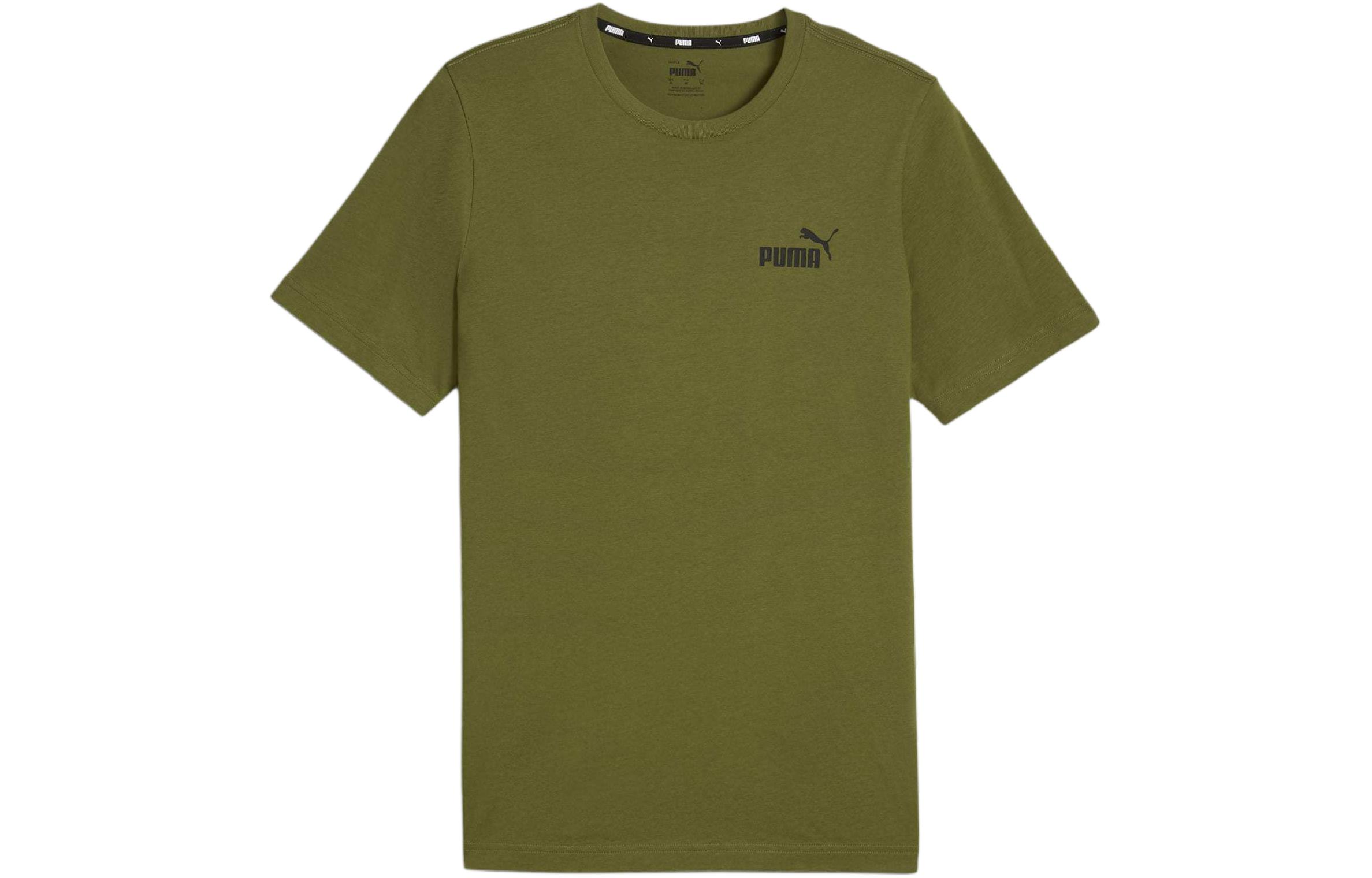 PUMA Essentials Small Logo Men's Tee T Shirt Men's Green