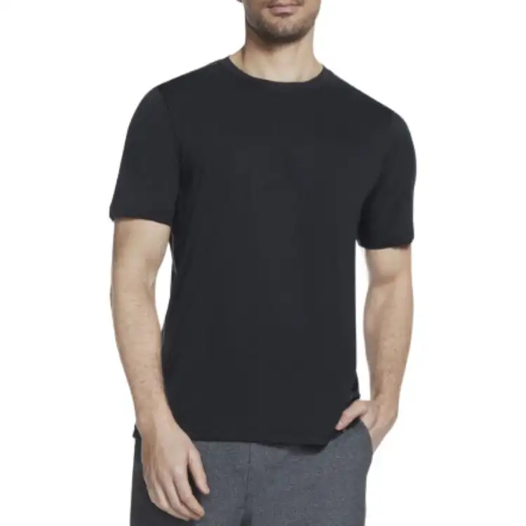 Skechers T Shirts Men's Black Crew Neck Moderate
