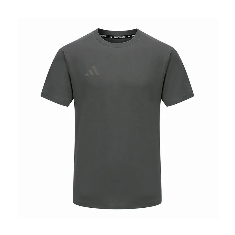 Adidas T-Shirts Unisex Gray Crew Neck