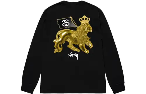 Stussy Gold Lion Long Sleeve Tee