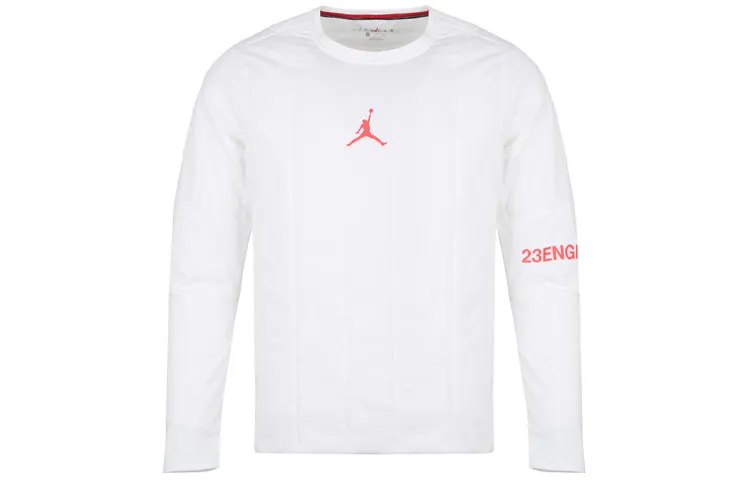 Jordan Air Jordan 23 Sweatshirts Men's White Crew Neck Moderate Regular