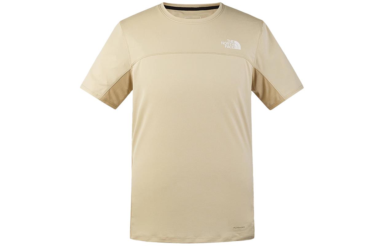 THE NORTH FACE Quick Dry T Shirts Men’s Beige Yellow