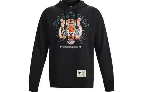 Under Armour Sweatshirts Men's Black Hooded Moderate Regular
