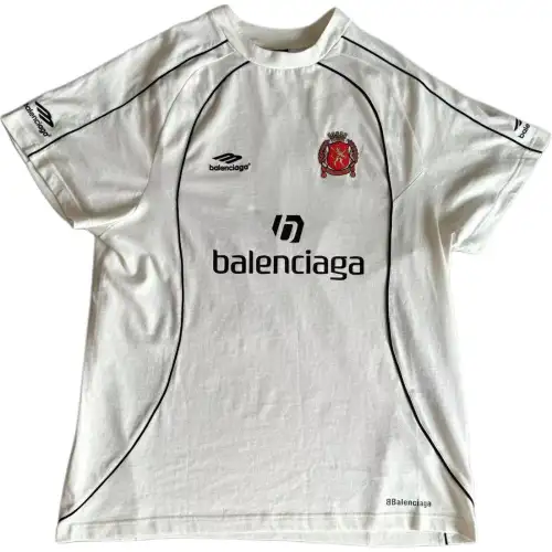 Balenciaga T Shirt Loose Fit Unisex White