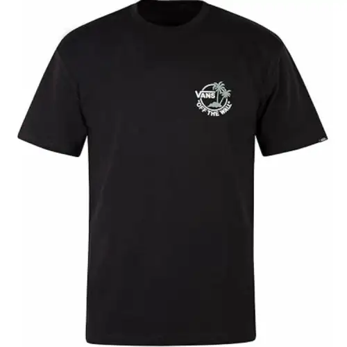 Vans T Shirts Men's Black Crew Neck Moderate Straight Fit